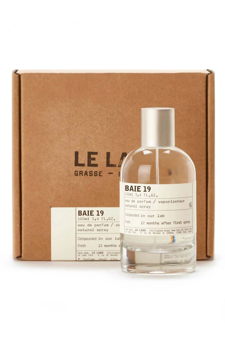 Le Labo Baie 19 bottle with packaging
