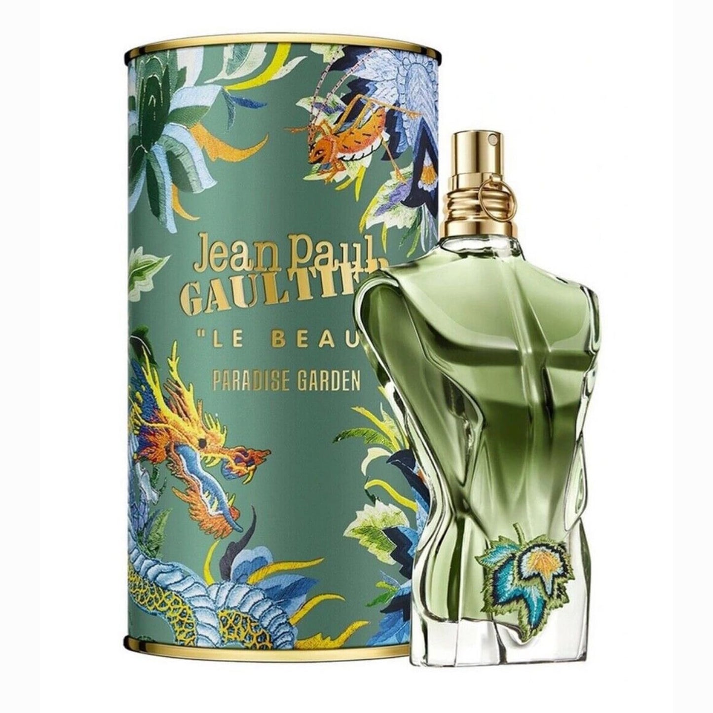 Jean Paul Gaultier Le Beau Paradise Garden bottle with packaging