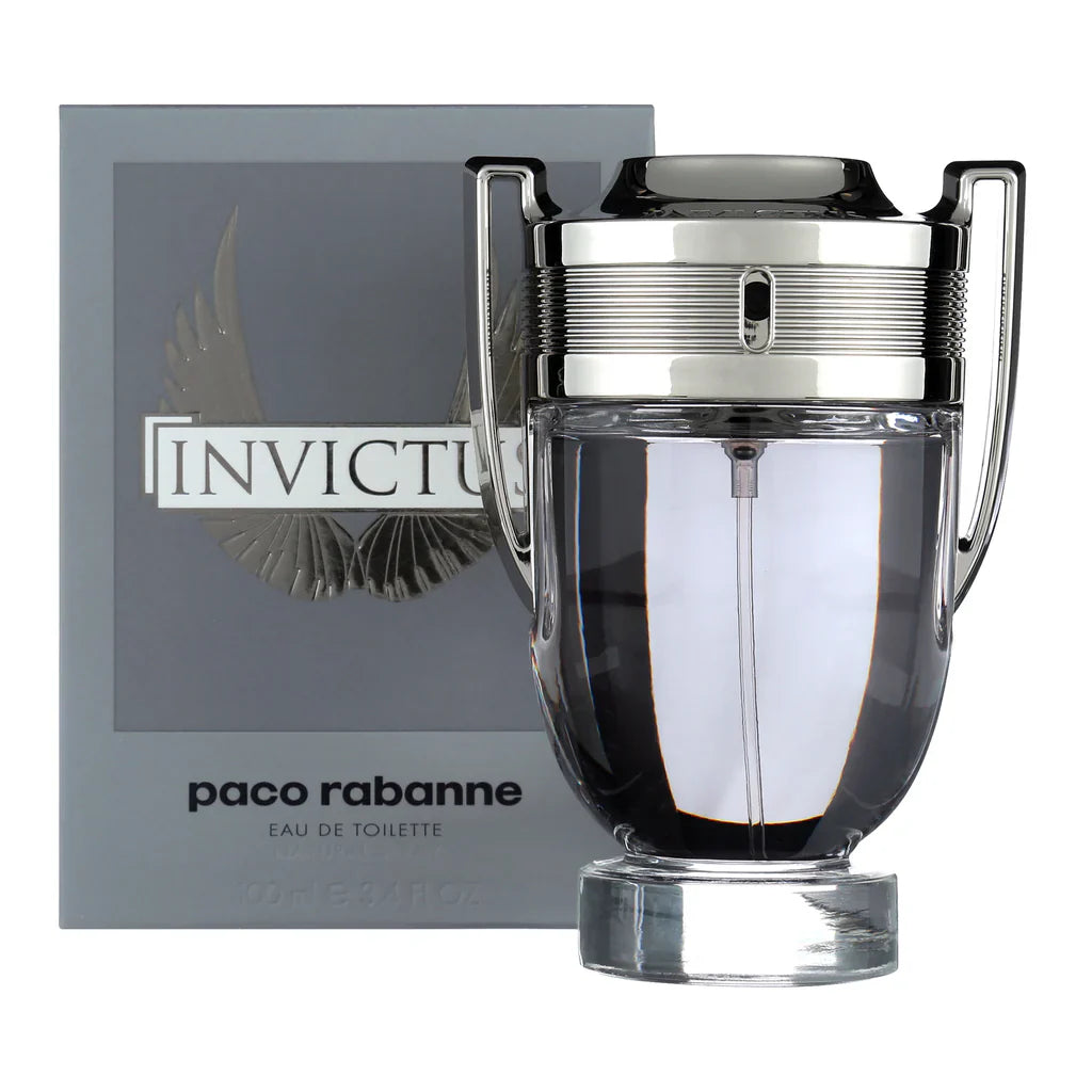 Invictus Eau de Toilette By Rabanne bottle with packaging