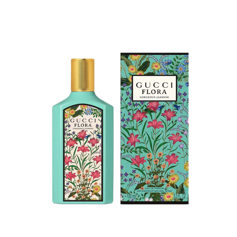 Gucci Flora Gorgeous Jasmine bottle with packaging
