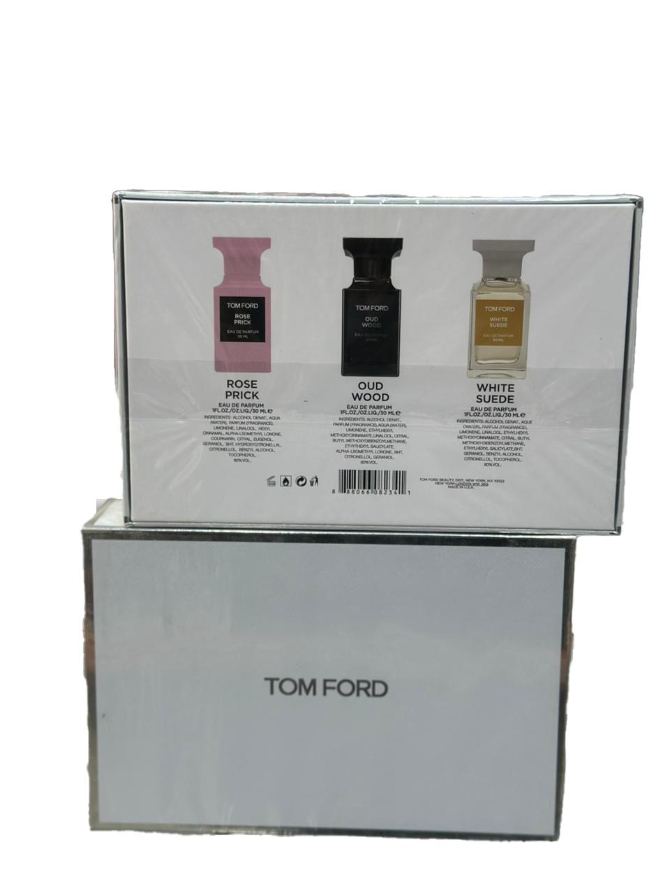 Tom Ford Mini Set – Rose Prick, Oud Wood & White Suede