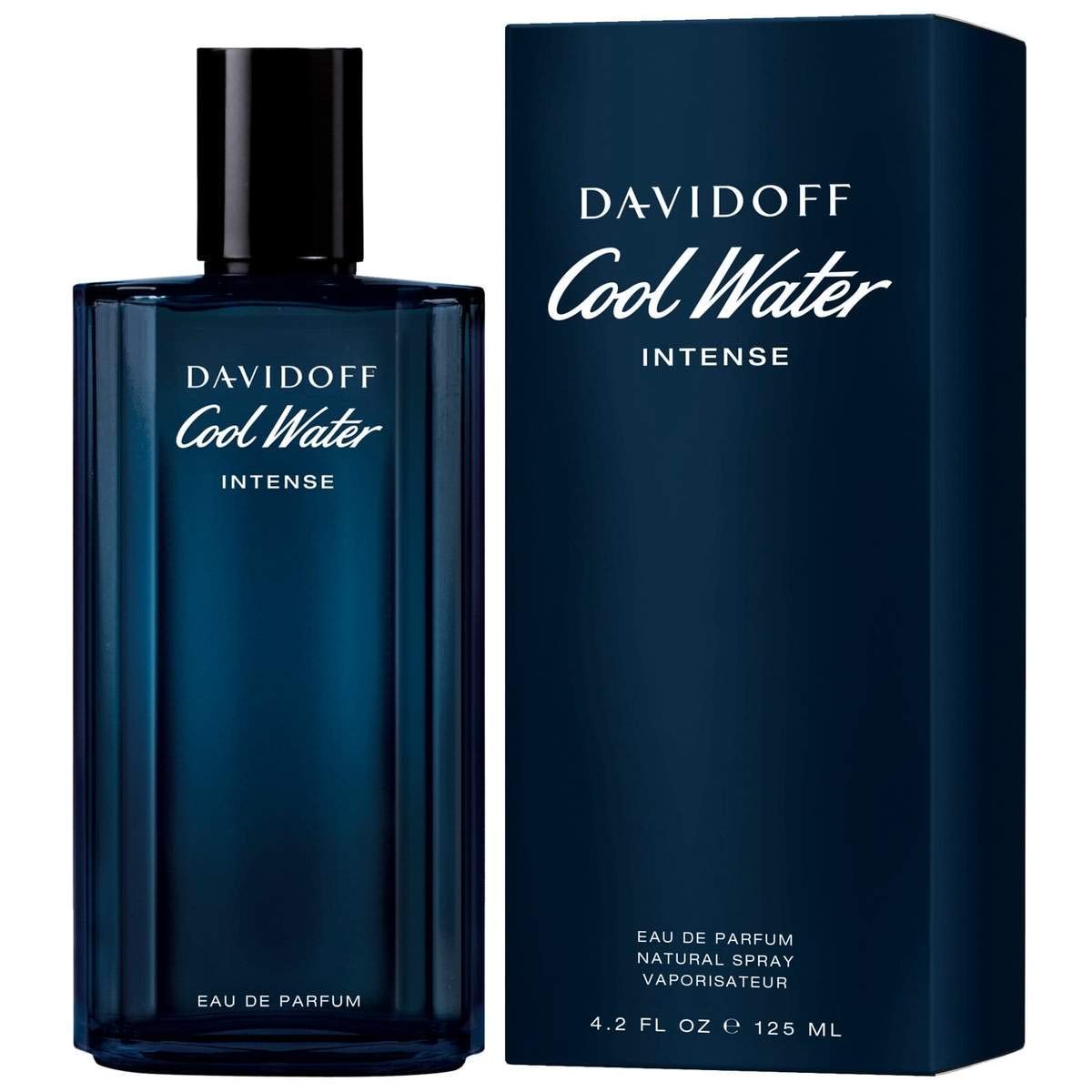 Davidoff Cool Water Intese eau de Parfum bottle with packaging