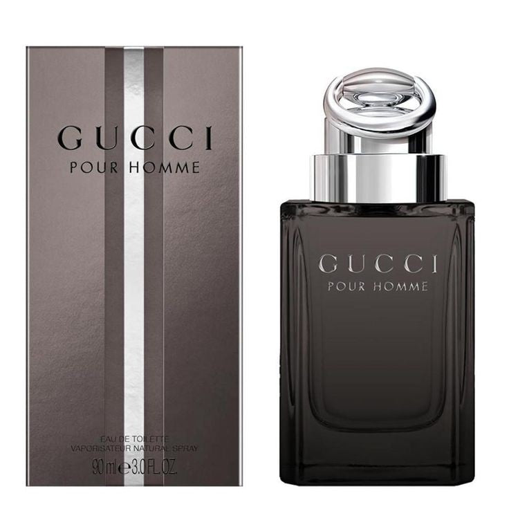 Gucci Pour Homme bottle with packaging