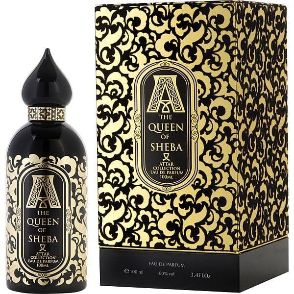 Attar Collection The Queen of Sheba bottle with packaging