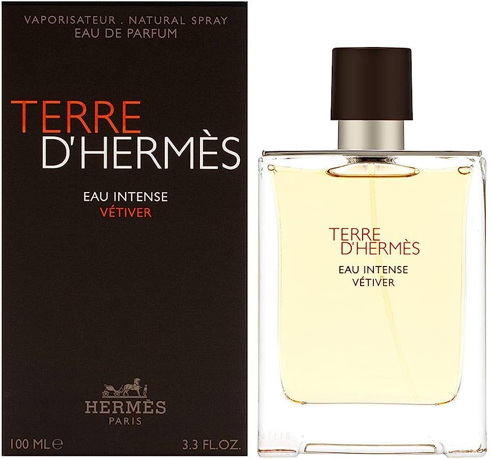 Hermès Terre d'Hermès Eau Intense Vétiver bottle with packaging