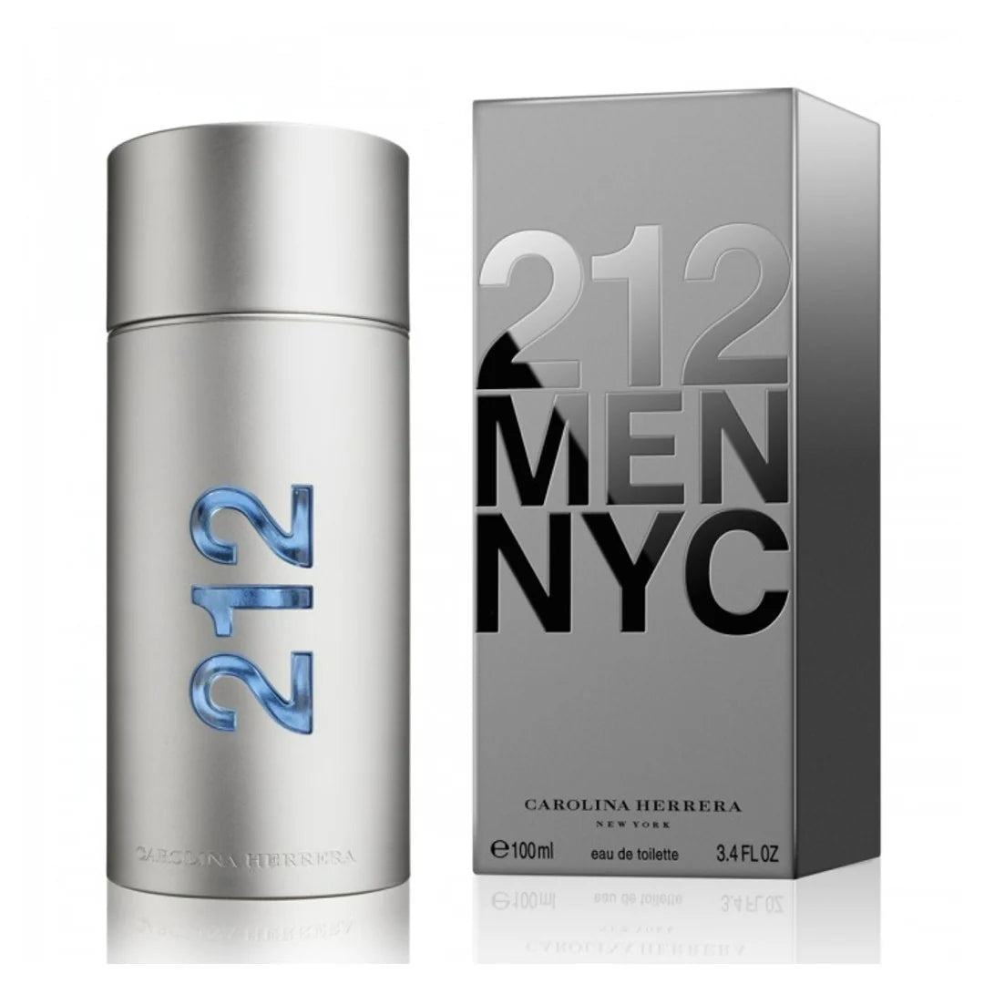 Carolina Herrera 212 Men NYC Eau de Toilette bottle with packaging