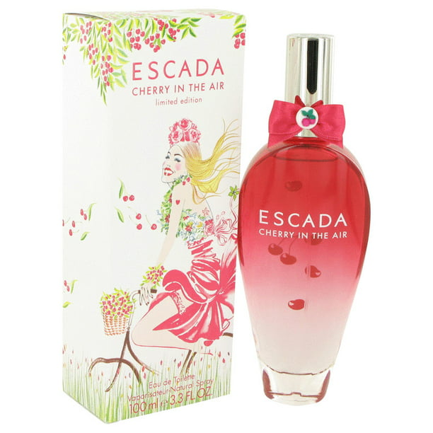 Escada Cherry in the Air bottle with packaging