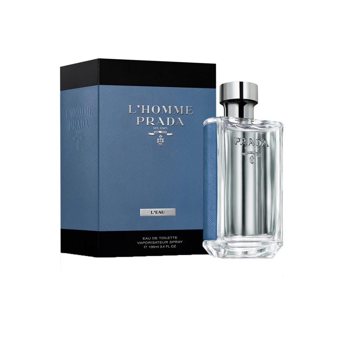 Prada L'Homme L'Eau By Prada bottle with packaging