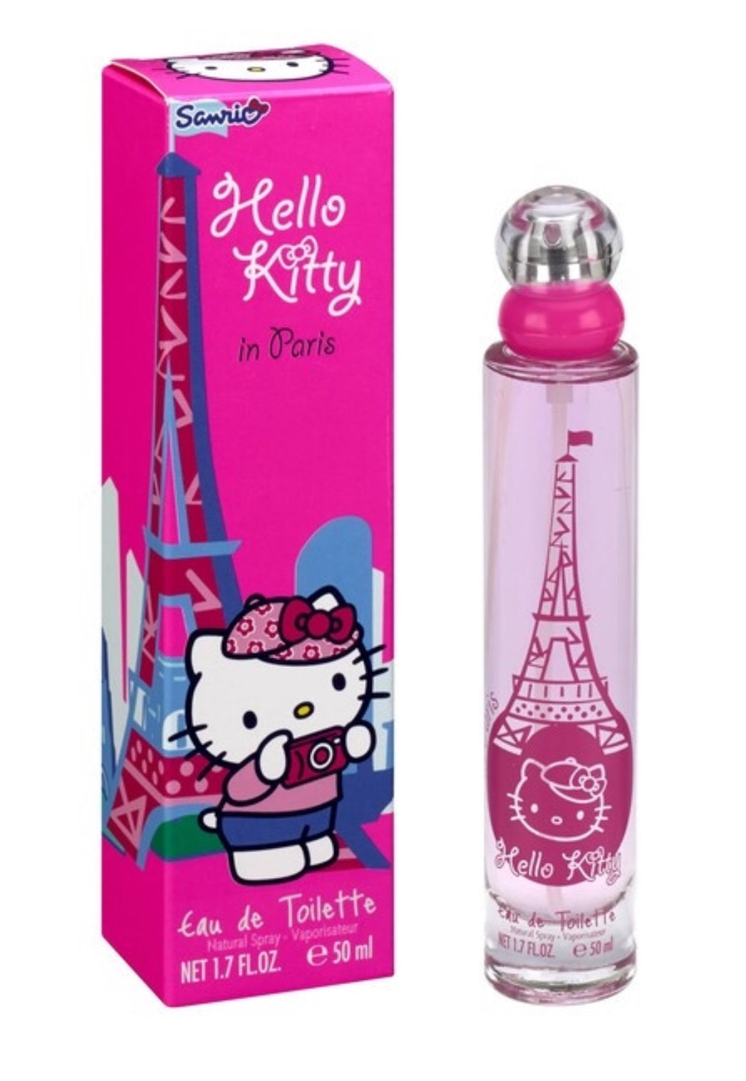 Hello Kitty In Paris Eau De Toilette bottle with packaging