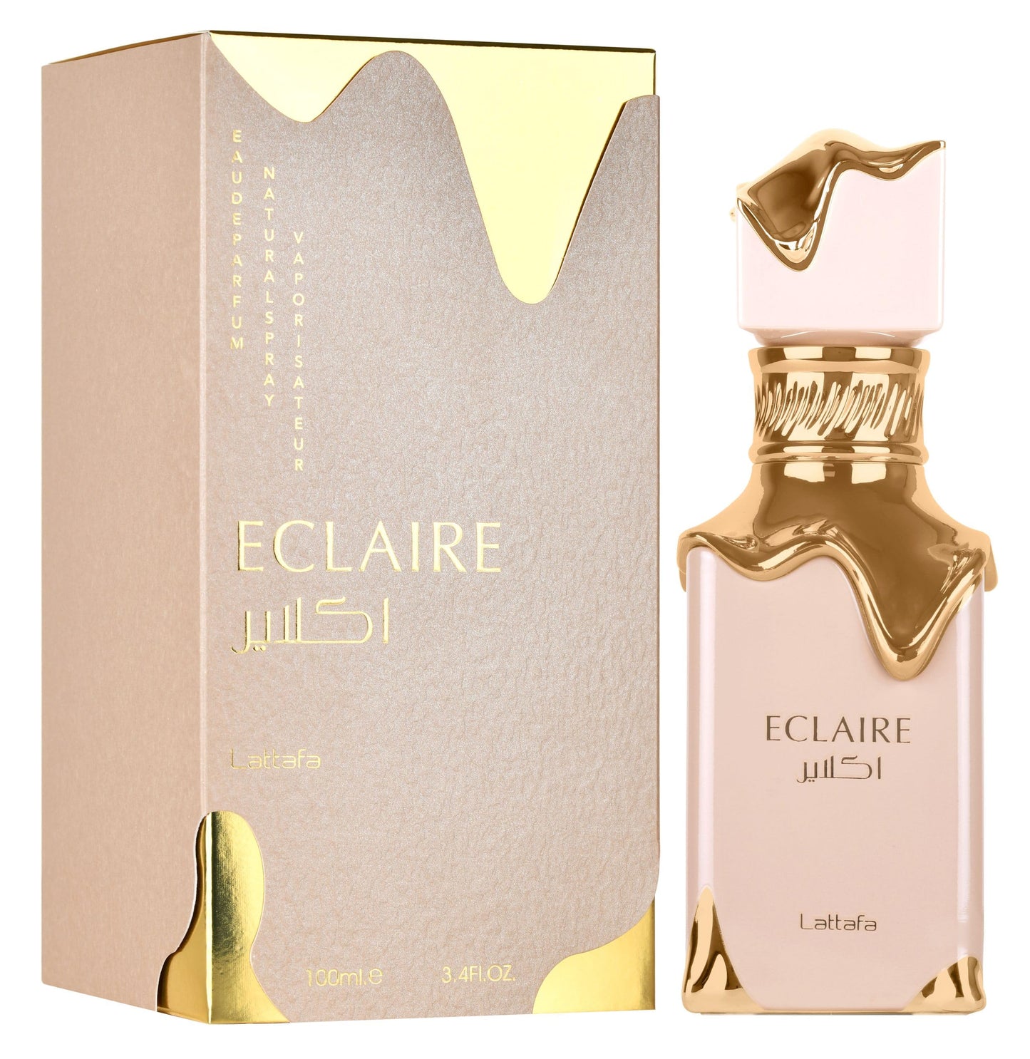 Eclaire By Lattafa bottle with packaging
