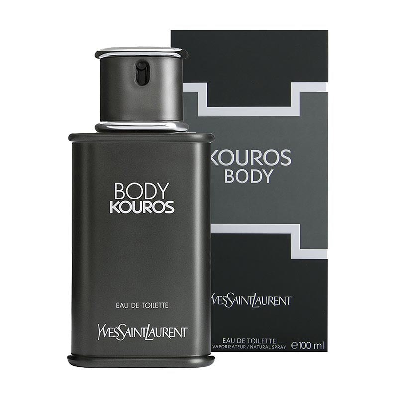 Body Kouros By Yves Saint Laurent bottle with packaging