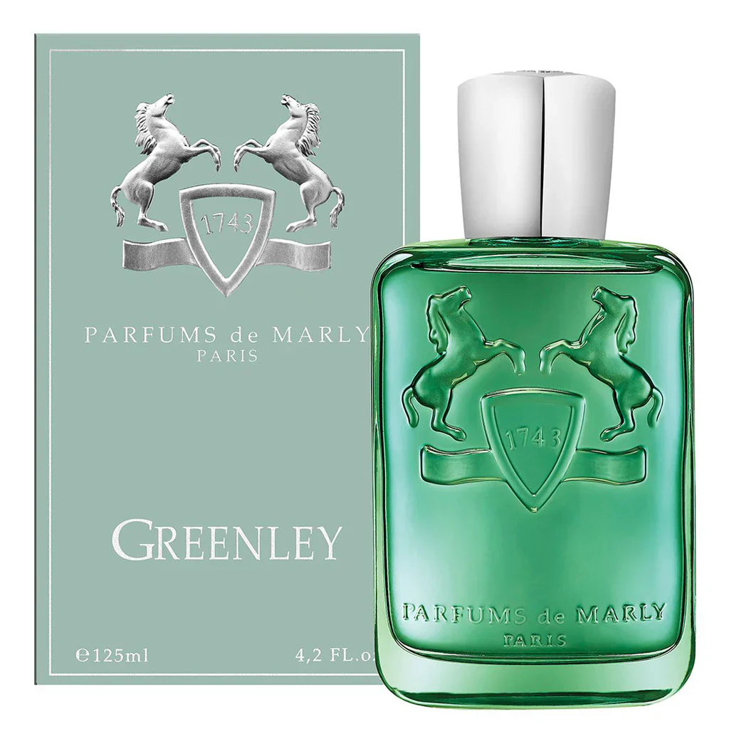 Greenley By Parfums de Marly bottle with packaging