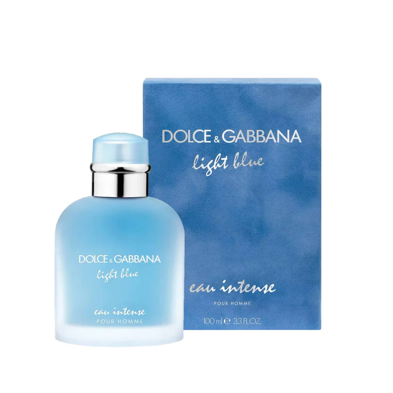 Dolce & Gabbana Light Blue Eau Intense Pour Homme bottle with packaging