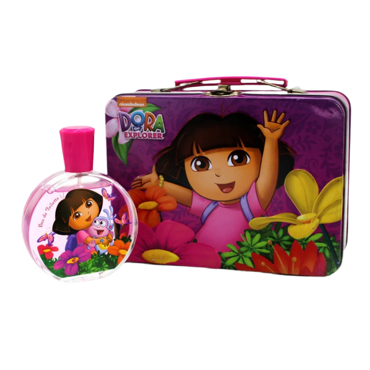 The Box Dora the Explorer Eau de Toilette bottle with packaging