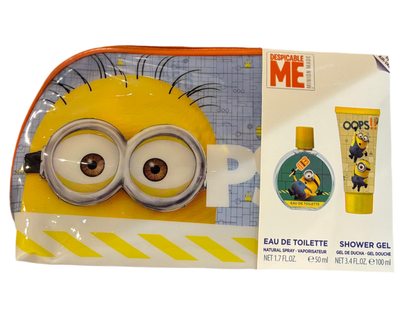 Minions Bag Perfume Eau de Toilette 50ML + Shower Gel bottle with packaging