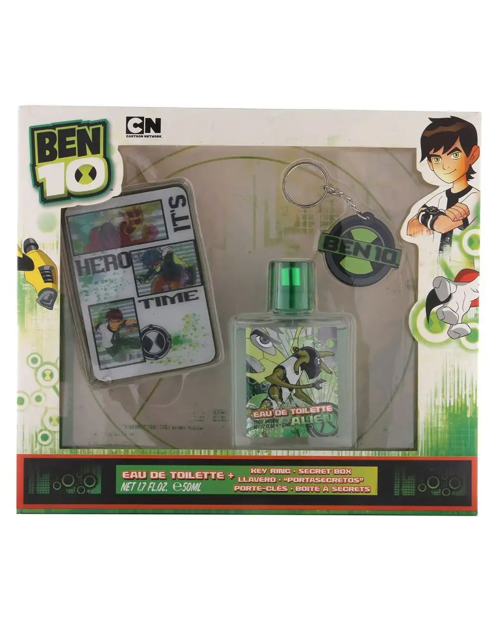 Ben 10 Eau de Toilette Gift Set 50ML bottle with packaging