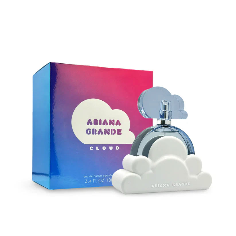 Ariana Grande Cloud Eau de Parfum bottle with packaging