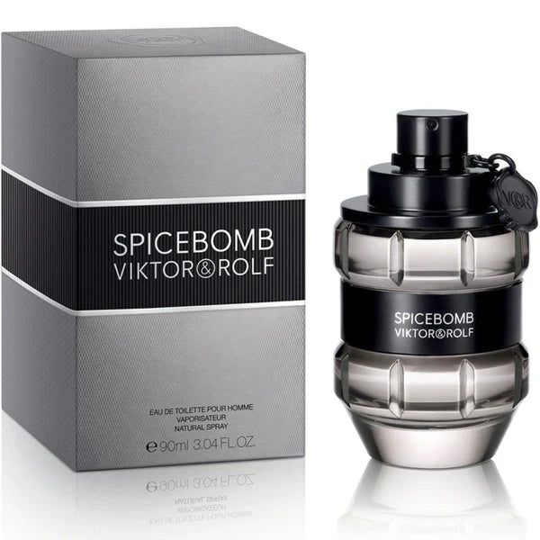 Spicebomb Eau de toilette bottle with packaging