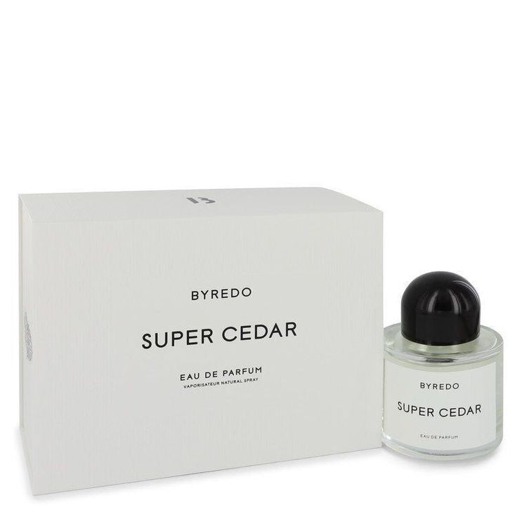 Byredo Super Cedar bottle with packaging