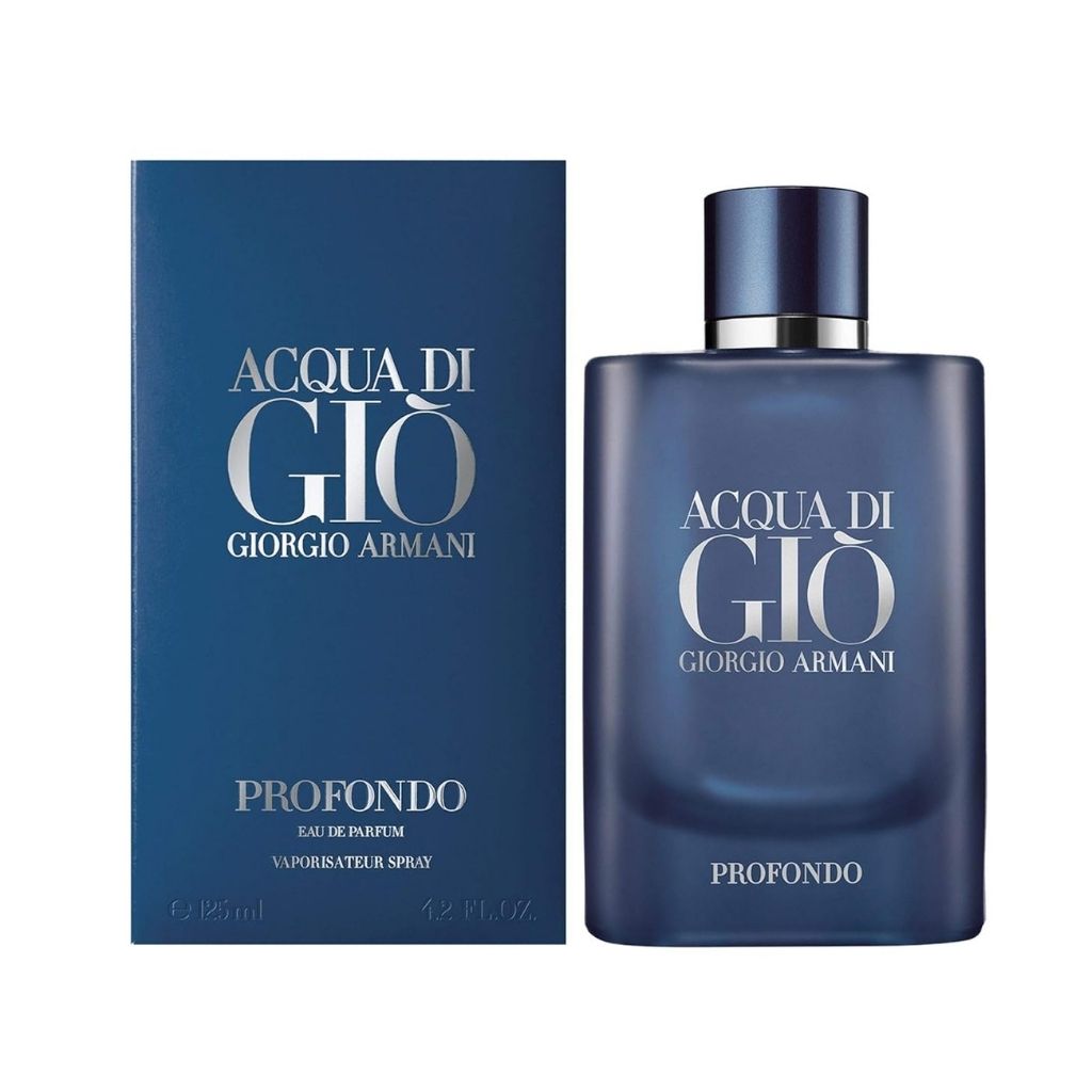Giorgio Armani Acqua di Gio Profondo Eau de Parfum bottle with packaging