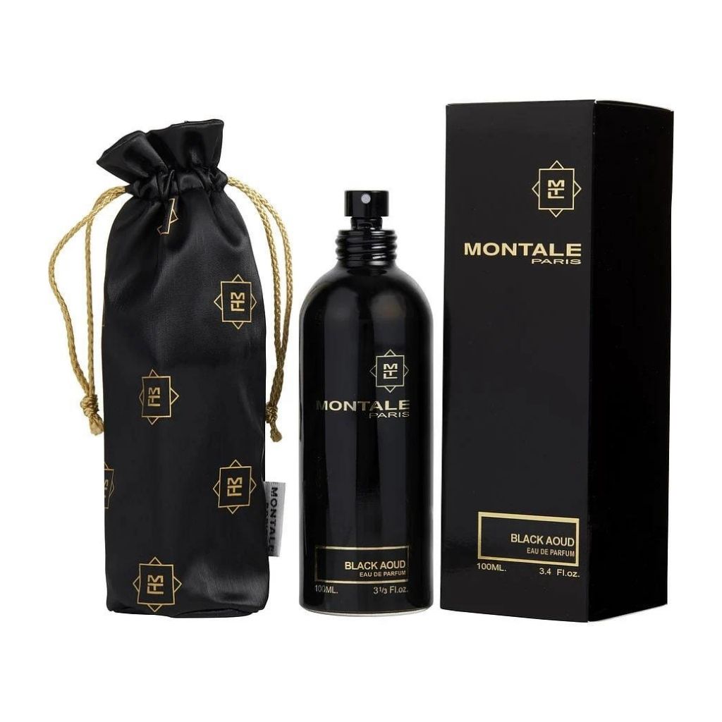 Black Aoud Eau de Parfum bottle with packaging