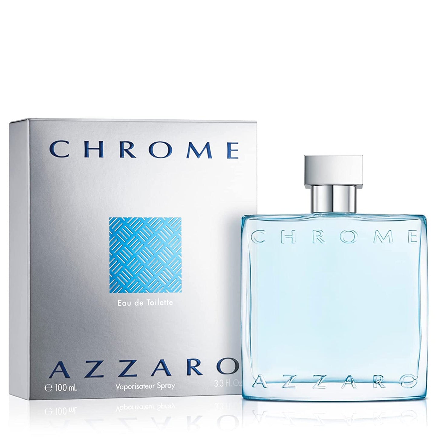 Azzaro Chrome Eau de Toilette bottle with packaging