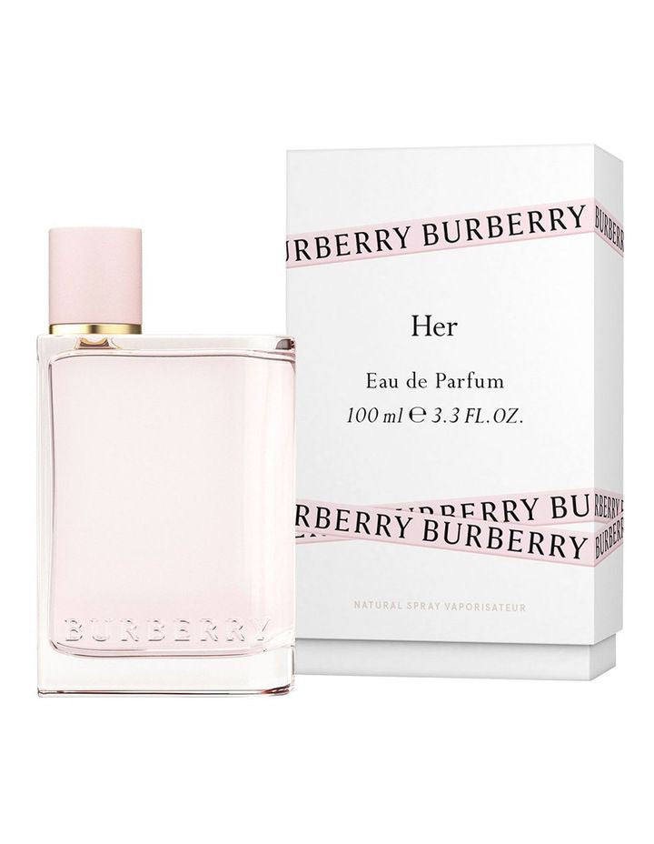 Burberry Her Eau de Parfum bottle with packaging