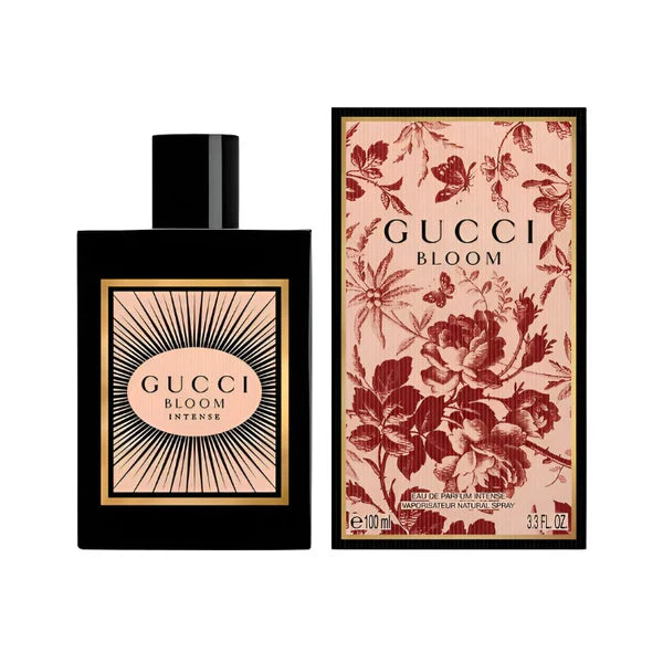 Gucci Bloom Intense bottle with packaging