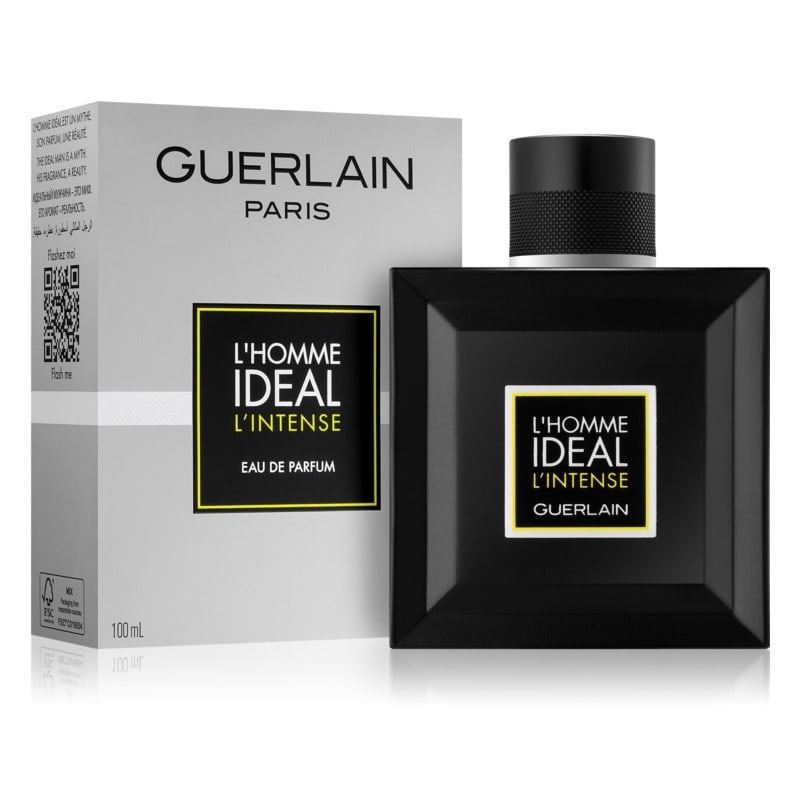 Guerlain L'Homme Idéal L'Intense bottle with packaging