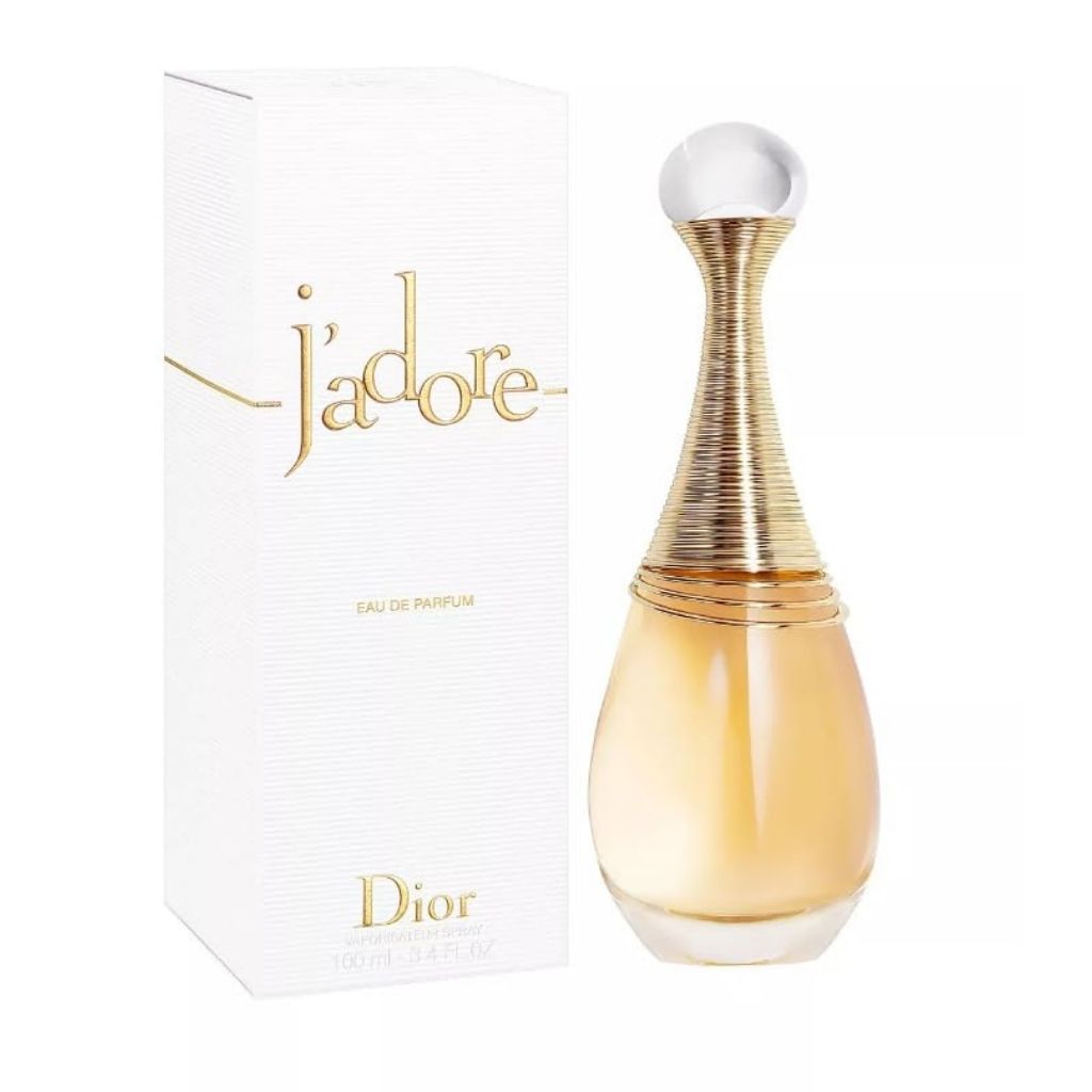 J'adore Eau de Parfum bottle with packaging