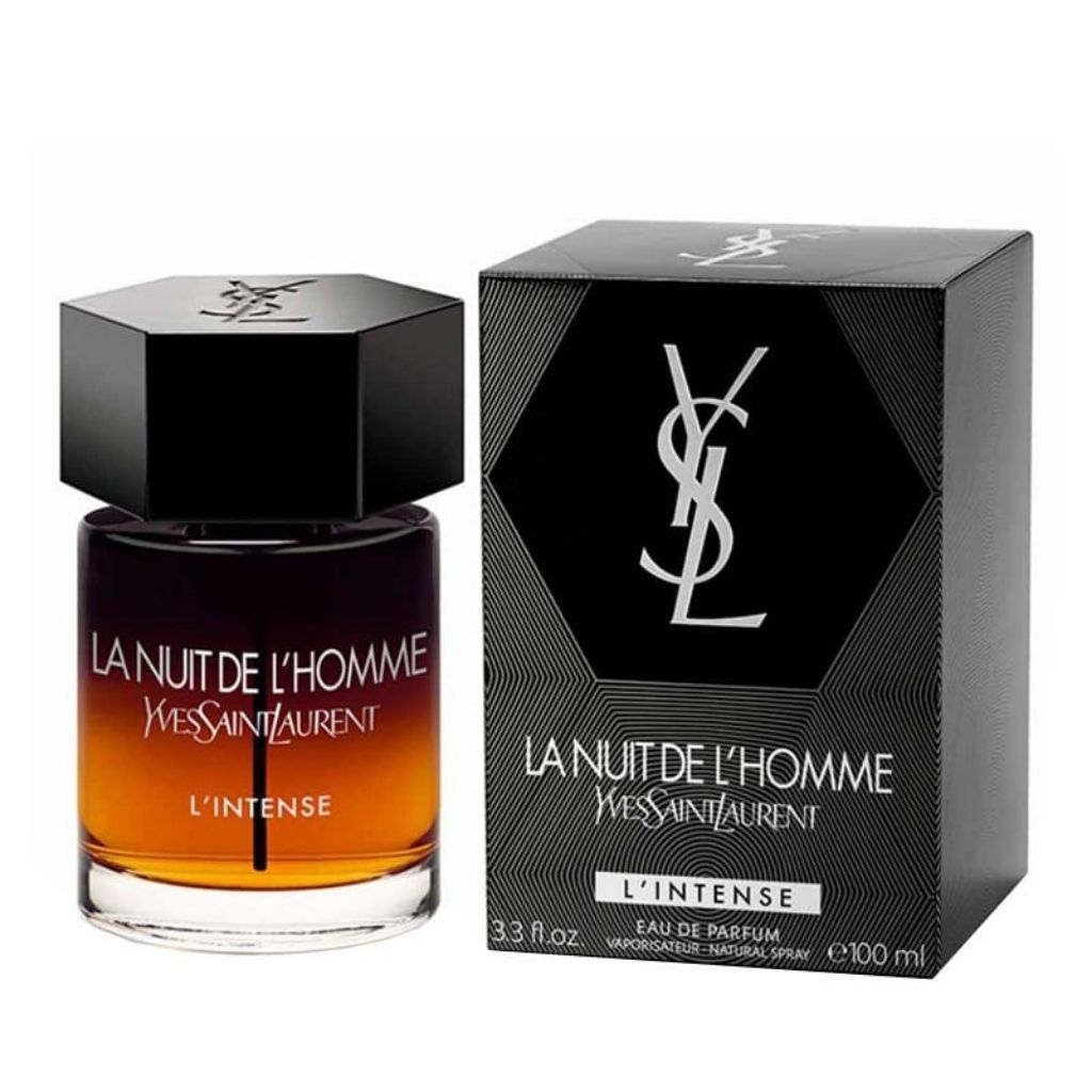 La Nuit de L'Homme L'Intense bottle with packaging