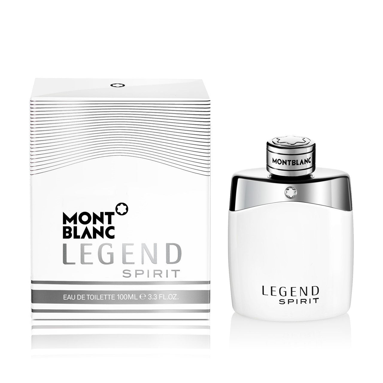 Mont Blanc Legend White bottle with packaging