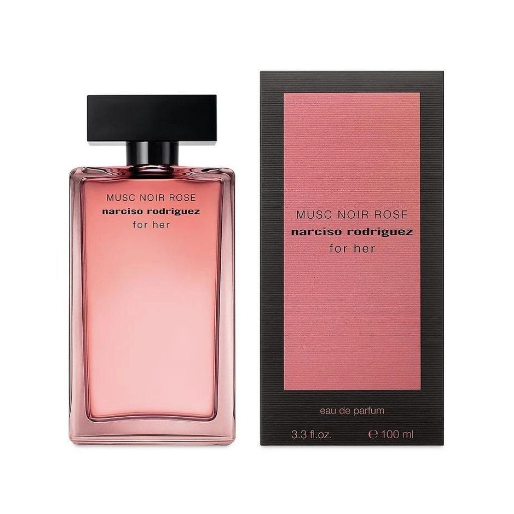 Musc Noir Rose For Her Eau de Parfum bottle with packaging