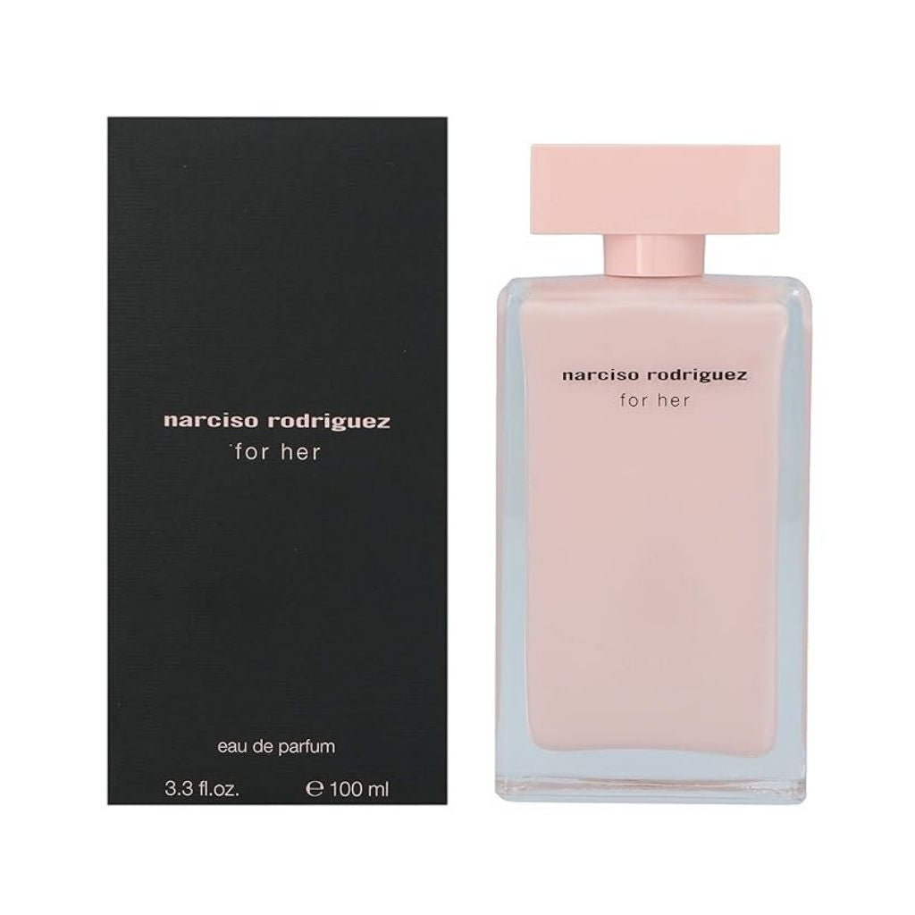 Narciso Rodriguez For Her Eau de Parfum bottle with packaging