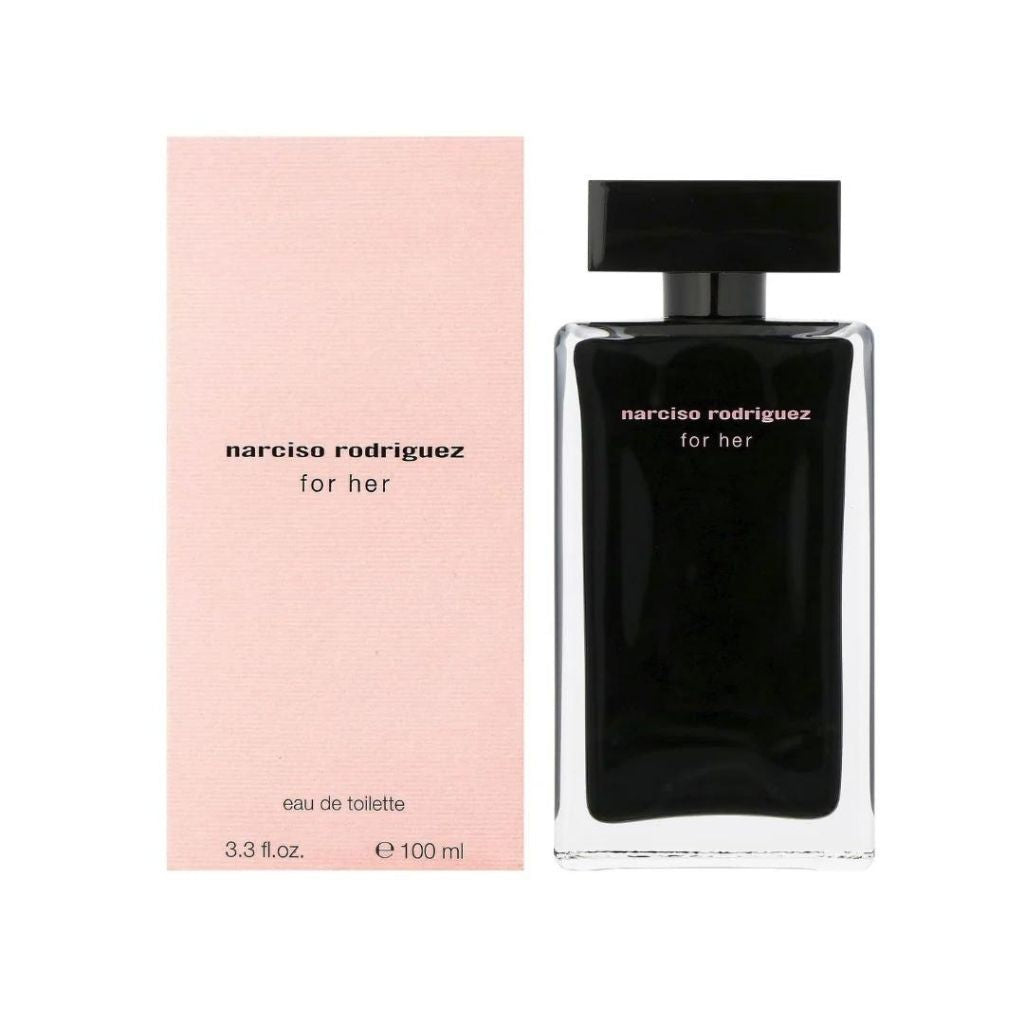 Narciso Rodriguez For Her Eau de toilette bottle with packaging