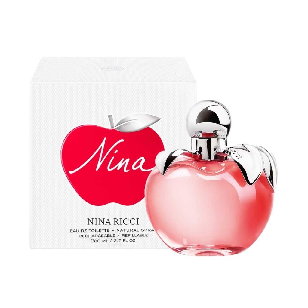 Nina Eau de toilette bottle with packaging