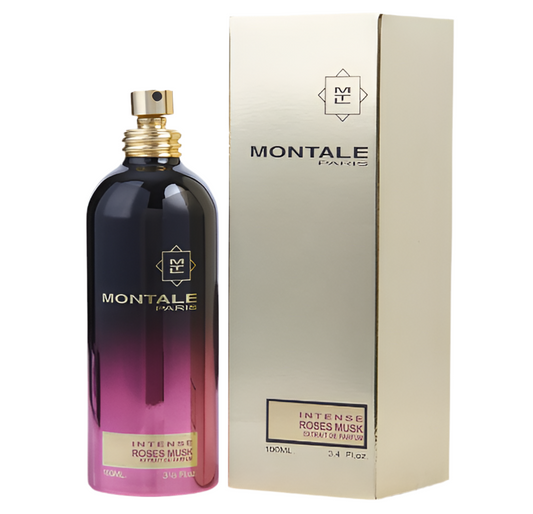 Intense Roses Musk By Montale bottle with packaging