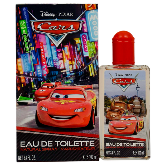 Cars perfume Eau de Toilette bottle with packaging