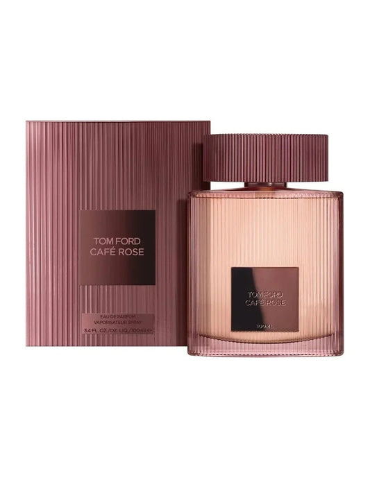 Tom Ford Cafe Rose bottle with packaging
