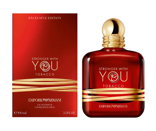 Giorgio Armani Stronger With You Tobacco bottle with packaging