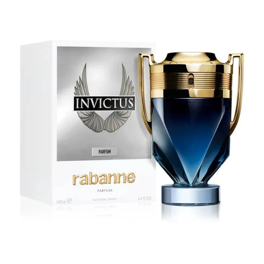Invictus Parfum By Rabanne bottle with packaging