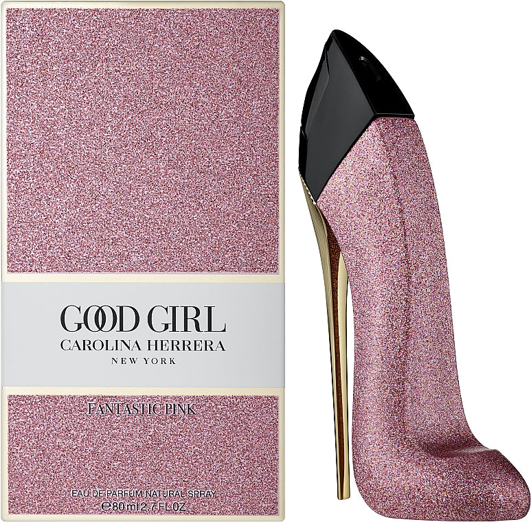Carolina Herrera Good Girl Fantastic Pink bottle with packaging