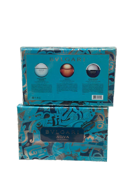 Bvlgari Aqva Mini Set – Pour Homme Marine, Amara & Pour Homme