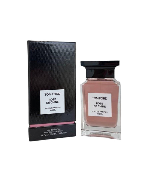 Tom Ford Rose De Chine bottle with packaging