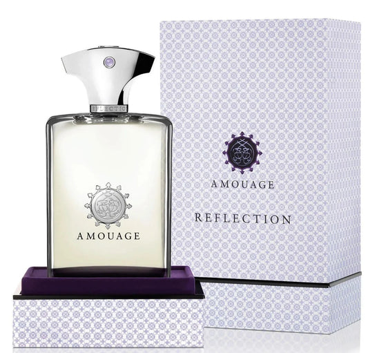 Amouage Reflection Man bottle with packaging