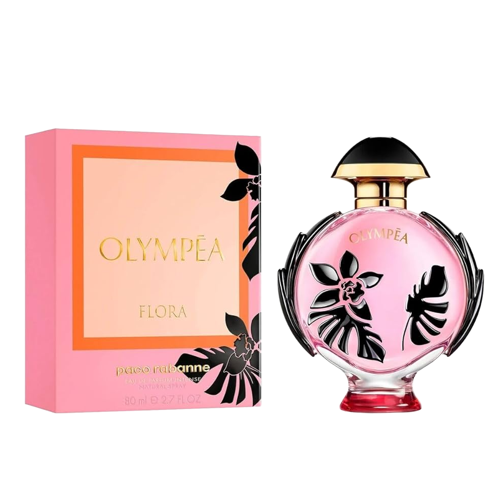Olympéa Flora By Paco Rabanne bottle with packaging