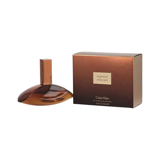 Calvin Klein Euphoria Amber Gold bottle with packaging