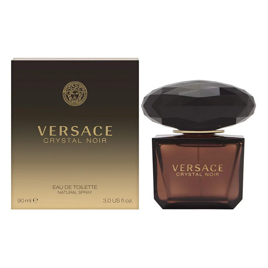 Crystal Noir Eau de Toilette By Versace bottle with packaging