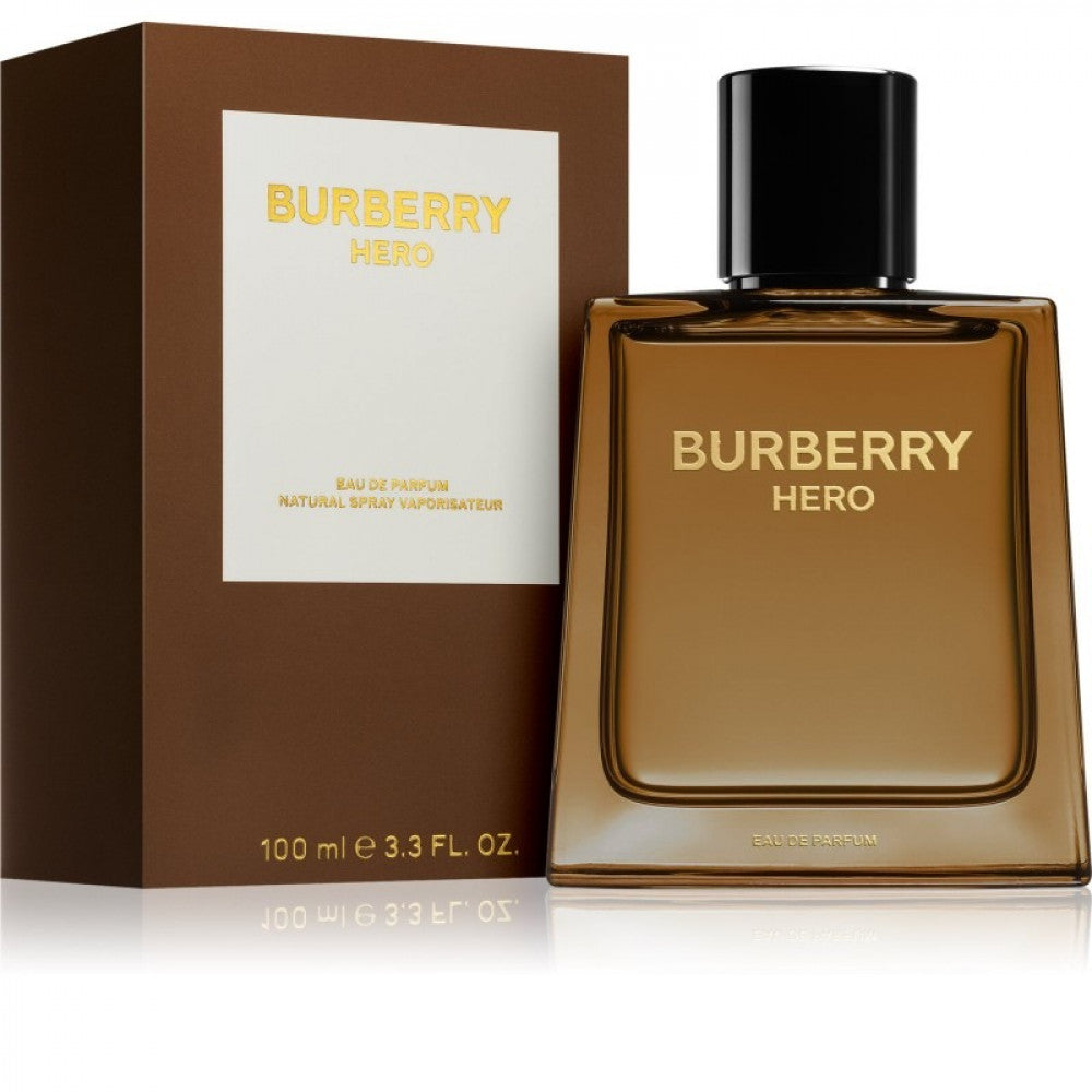 Burberry Hero Eau de Parfum bottle with packaging