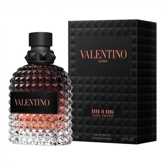 Uomo Born in Roma Coral Fantasy Eau de Toilette bottle with packaging